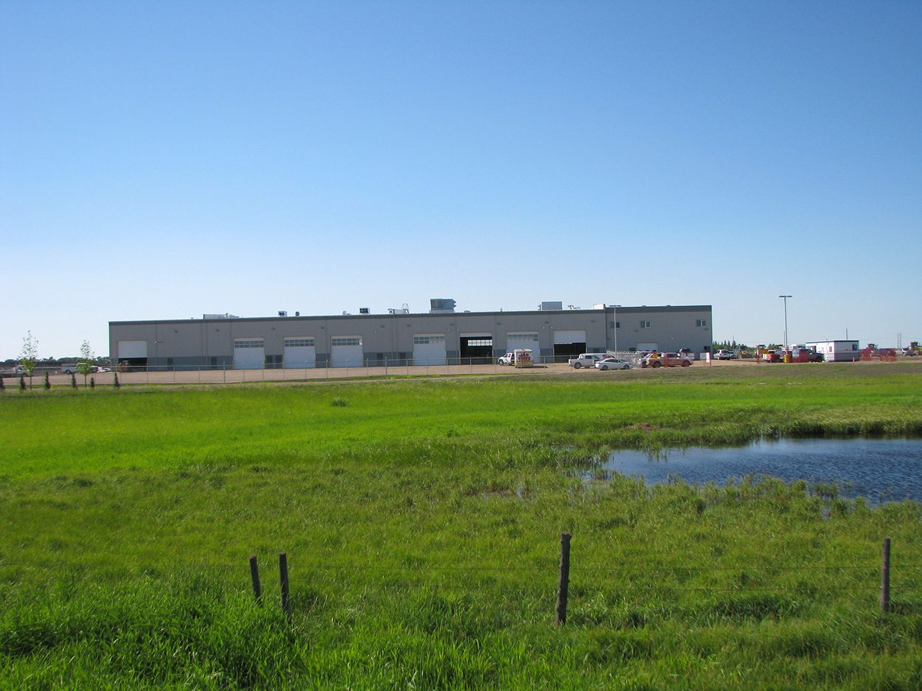 Commercial building project site